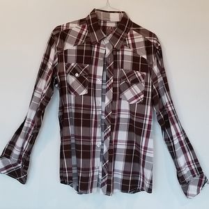 Reclaim long sleeve button down shirt